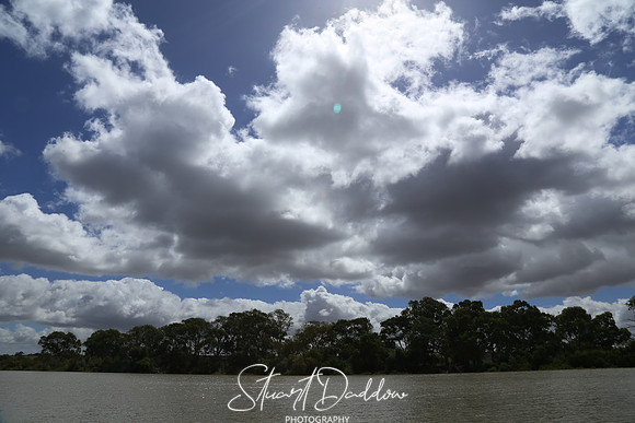 Mostly Sunny Day on the Murray River